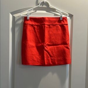 J. Crew Red Mini Skirt